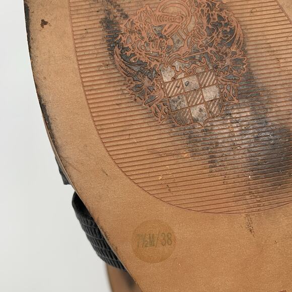 Vince Camuto Ydelle Slip On Mules Sandals Size 7.5 Womens Black Leather Open Toe - Picture 9 of 11